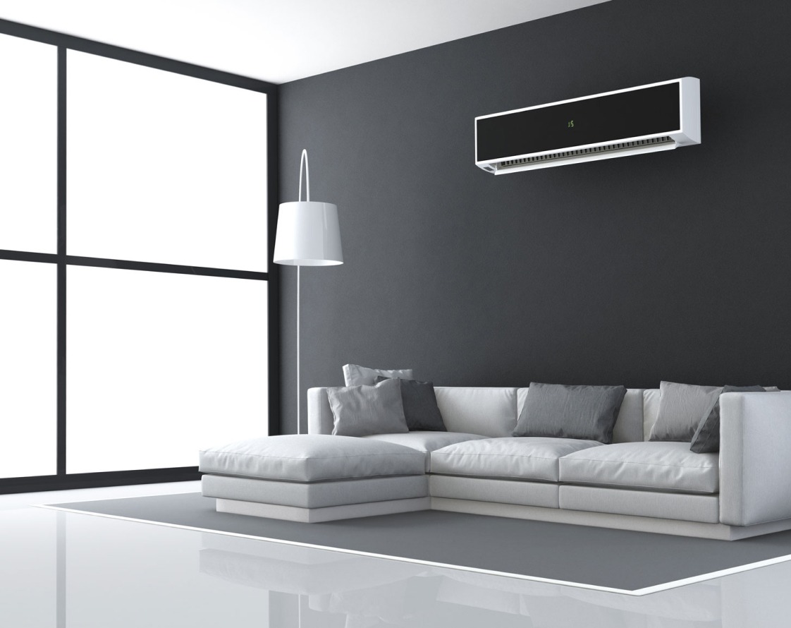 Air conditioner units on display
